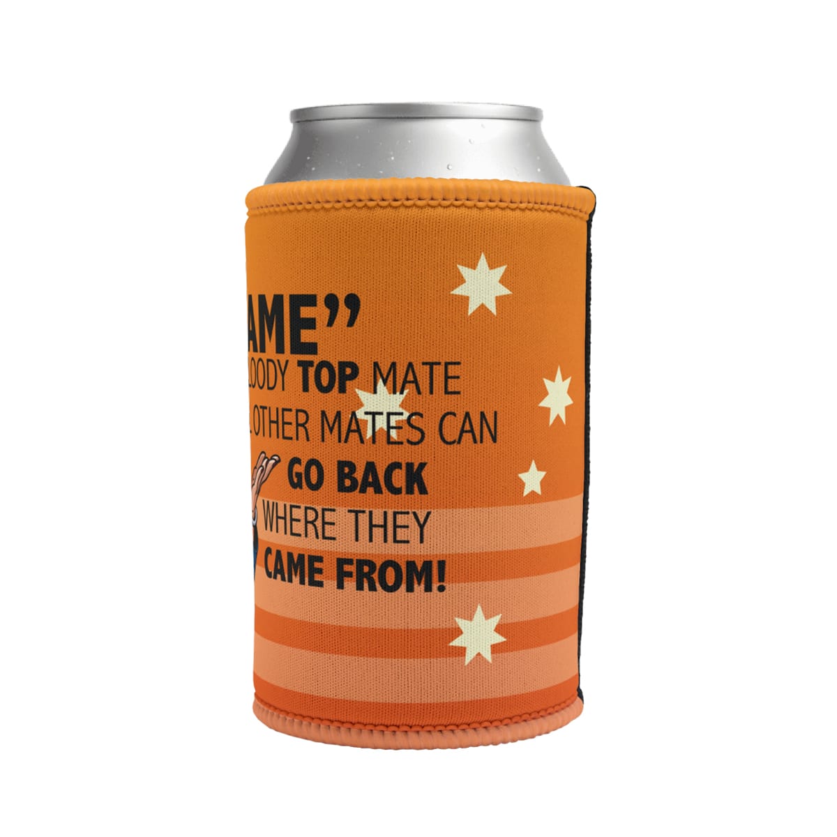 Pauline Approves Your Person 👩‍🦰 - Personalised Stubby Holder for your: Mate, Mum, Dad, Brother, Sister, Cousin, Uncle Aunty, Nan, Pop, Friend