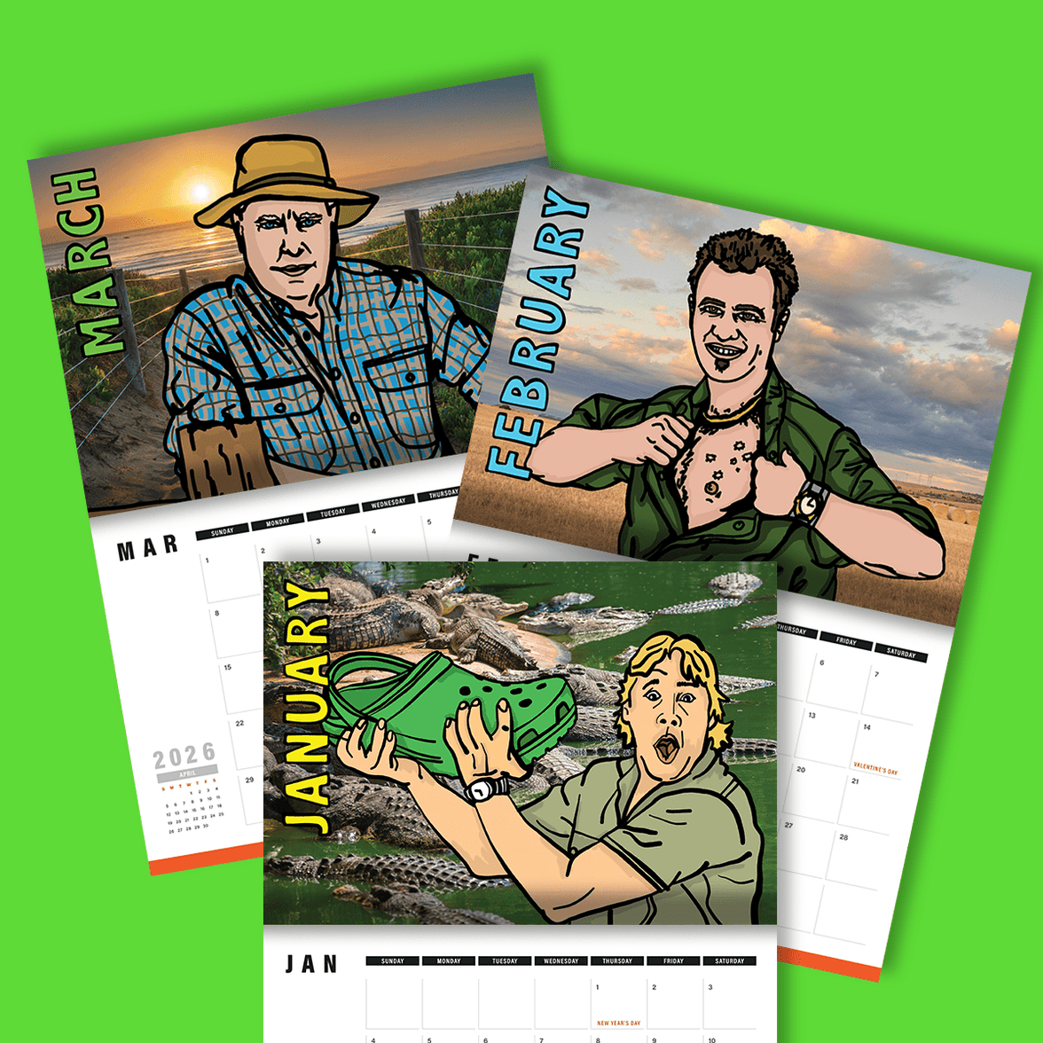 Aussie Icons 🐨👍 - 2026 Calendar