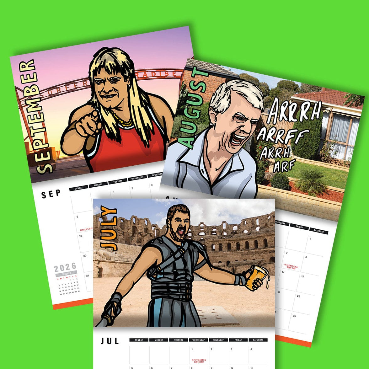 Aussie Icons 🐨👍 - 2026 Calendar