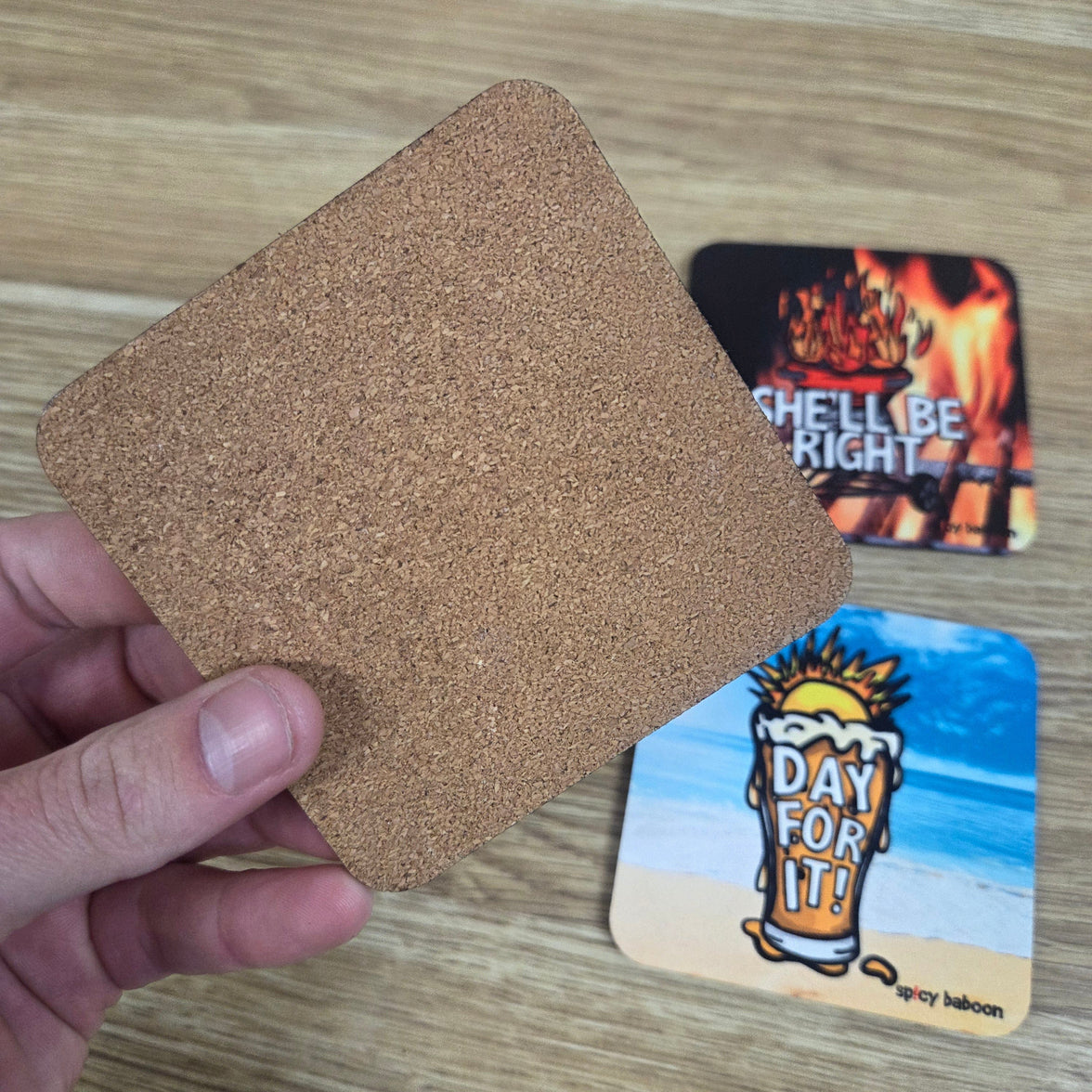 Aussie Set (4-Pack) - Coaster Set 🦘🍻