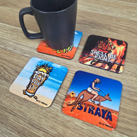Aussie Set (4-Pack) - Coaster Set 🦘🍻
