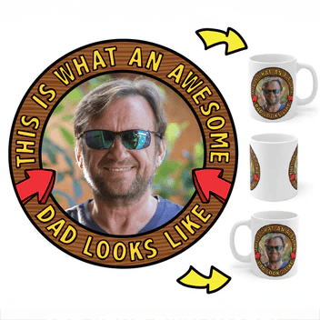 Awesome Dad ☝️ - Personalised Coffee Mug