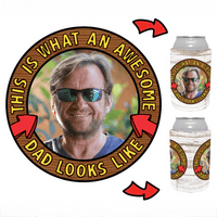 Awesome Dad ☝️ - Personalised Stubby Holder