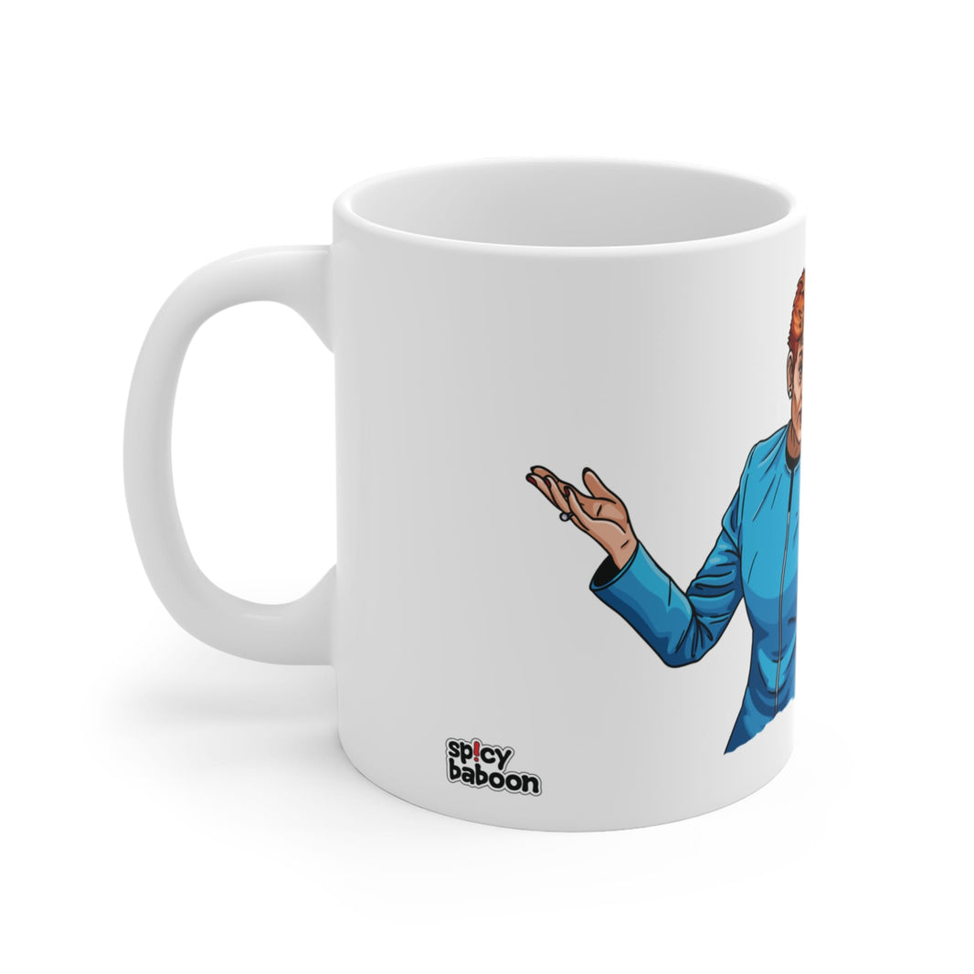 Pauline Approves Your Person 👩‍🦰 - Personalised Mug for your: Mate, Mum, Dad, Brother, Sister, Cousin, Uncle Aunty, Nan, Pop, Friend, Co- Worker, Partner