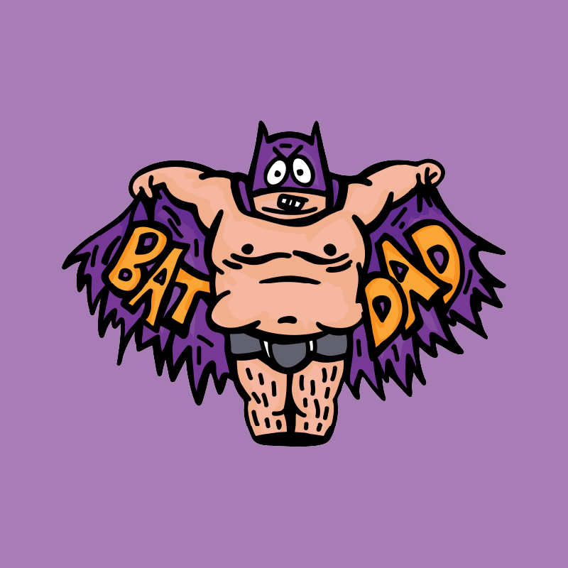 Bat Dad 🦹🏻‍♂️⚾️ - Men's T Shirt