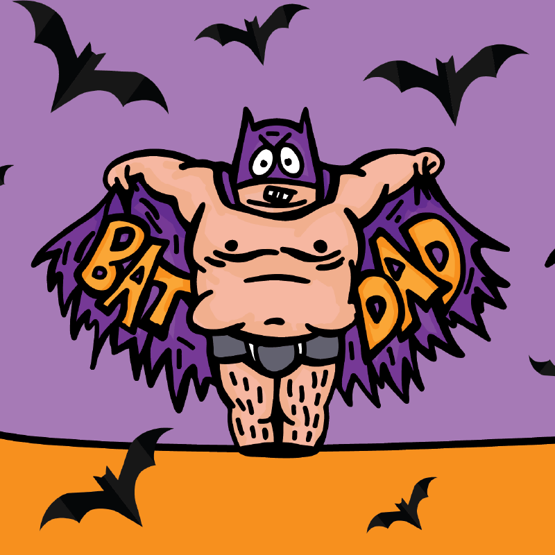 Bat Dad 🦹🏻‍♂️⚾️ - Stubby Holder