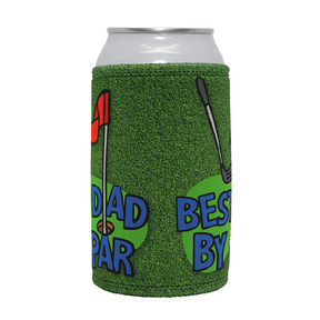 Best Dad By Par Green ⛳ - Stubby Holder