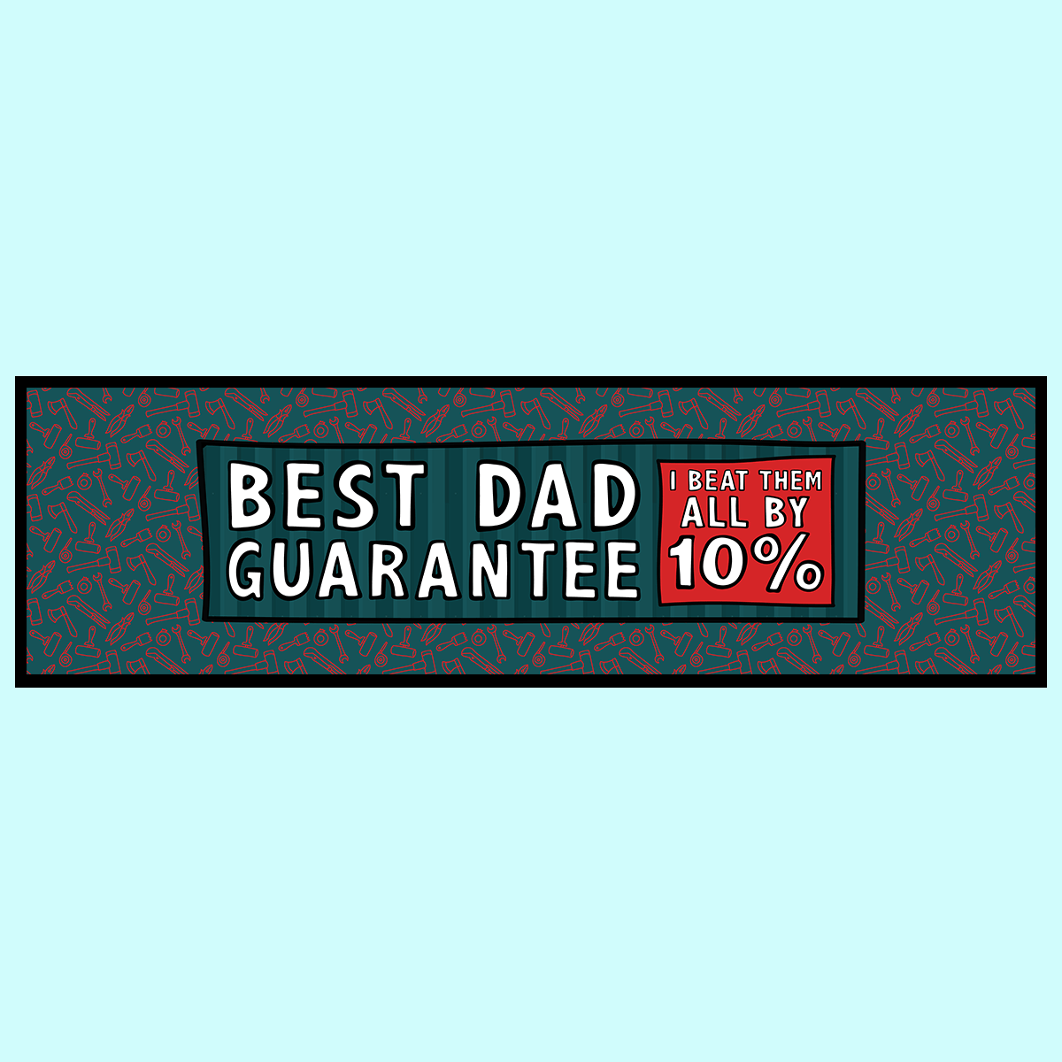 Best Dad Guarantee 🔨 - Large Bar Mat
