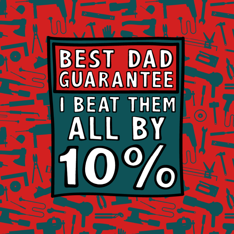 Best Dad Guarantee 🔨 - Stubby Holder