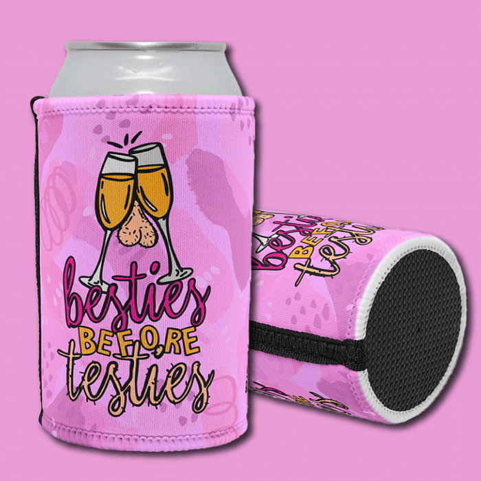Besties Before Testies 👭🥰 – Stubby Holder