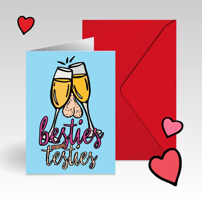 Besties Before Testies 👭🥰 - V-Day Card