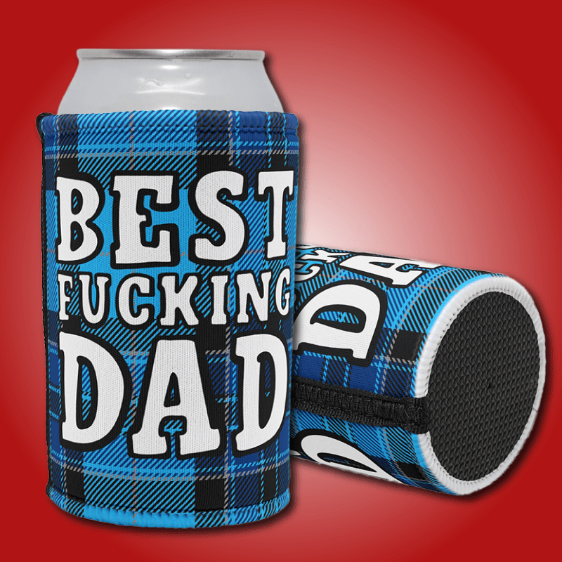 Blue Best Dad 🧔 - Stubby Holder
