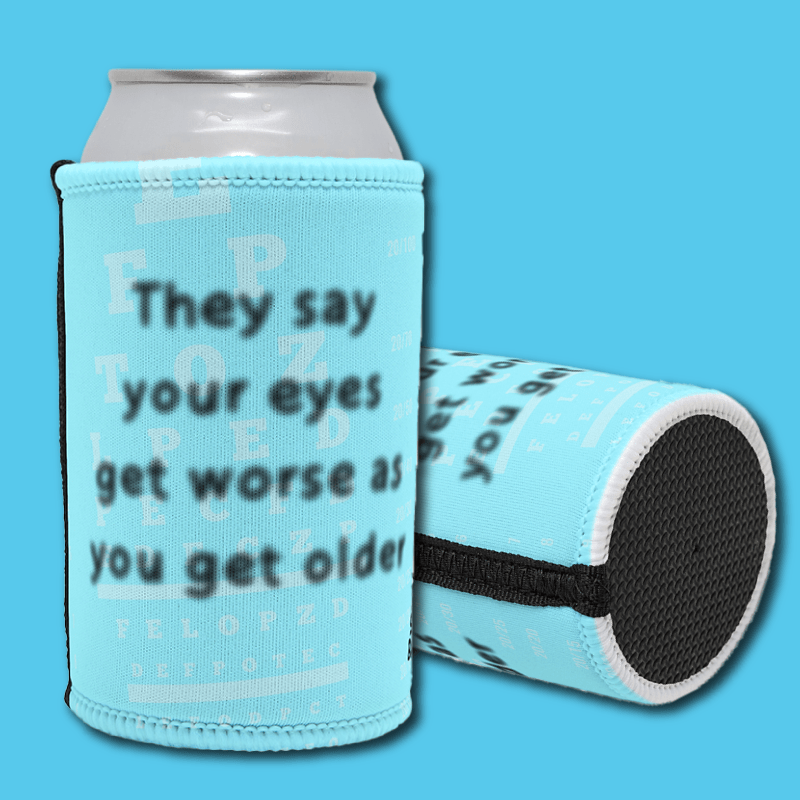 Blue Eyes Get Worse... 👓❌ – Stubby Holder