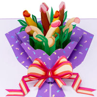 Bouquet of Cocks 🐓💐🍆- 3D Inappropriate Greeting Card