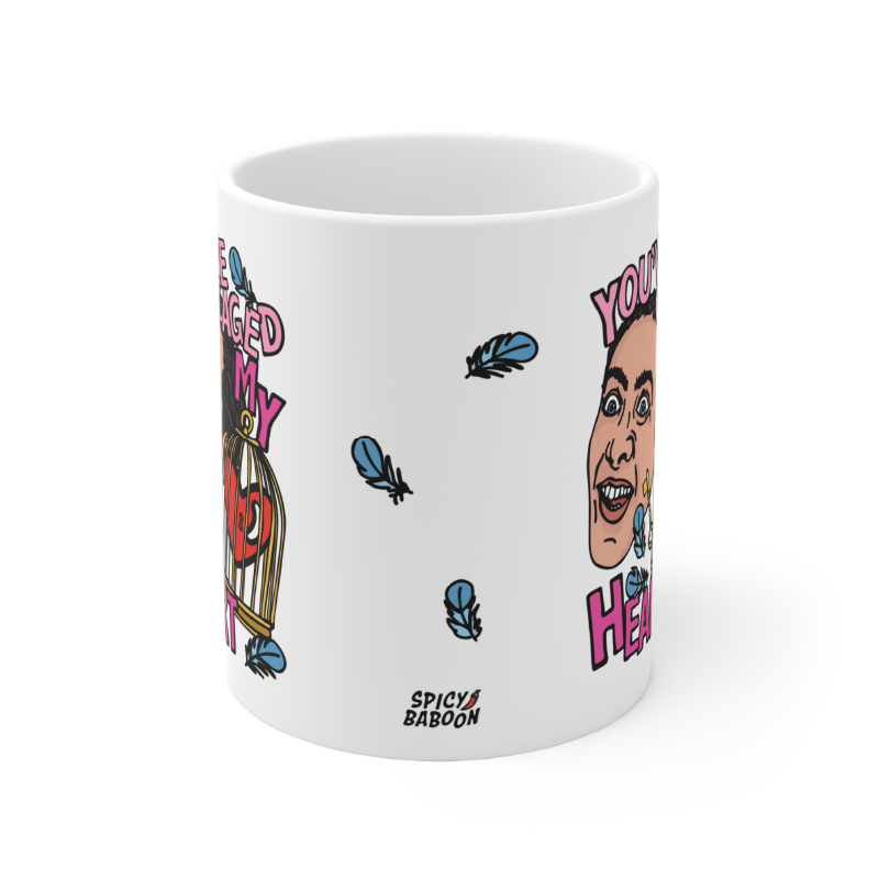 Caged My Heart 🚨❣️ – Coffee Mug