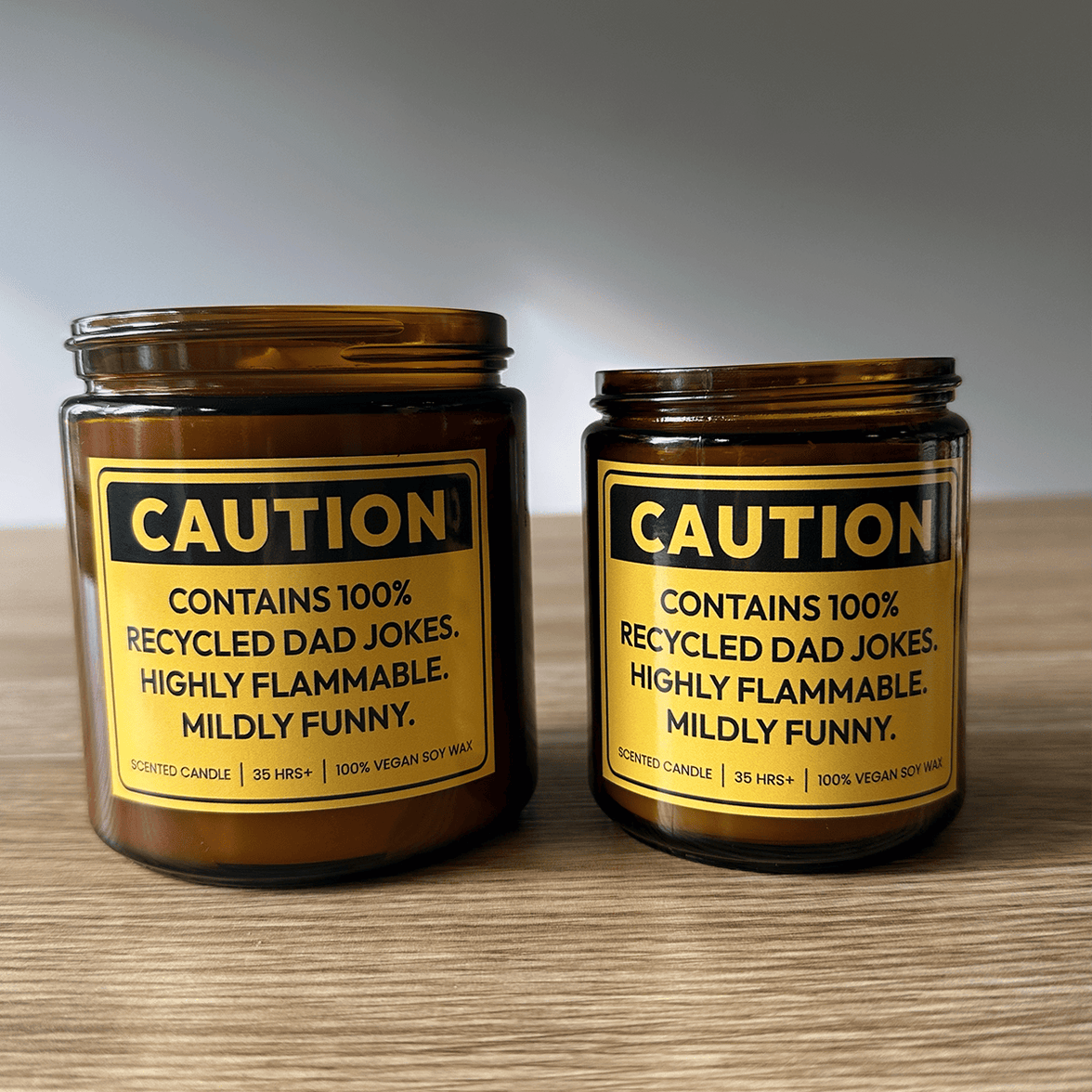 Caution ⚠️- Fathers Day Scented Candle