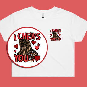 Chewie Love 💈🌹 – Women's Crop Top