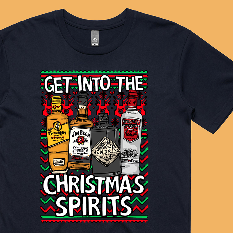 Christmas Spirits 🥃 - Men's T Shirt