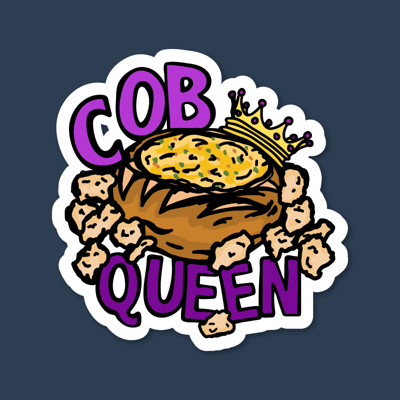 Cob Queen 👑🍞 – Sticker