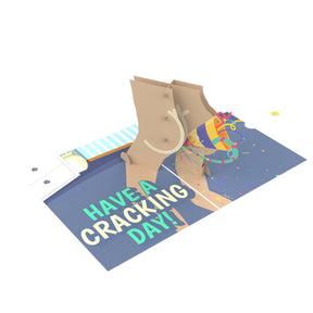 Cracking Birthday 🍑🎉 - 3D Inappropriate Greeting Card