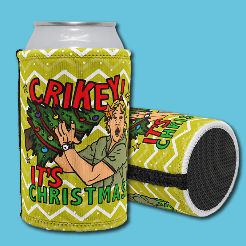 Crikey It’s Christmas 🐊🎄- Stubby Holder