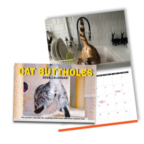 Cute Cat Butts 🐱🍑 - 2026 Calendar