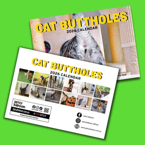 Cute Cat Butts 🐱🍑 - 2026 Calendar