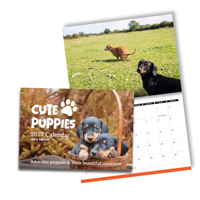 Cute Puppies Prank 🐶😈 - 2027 Calendar