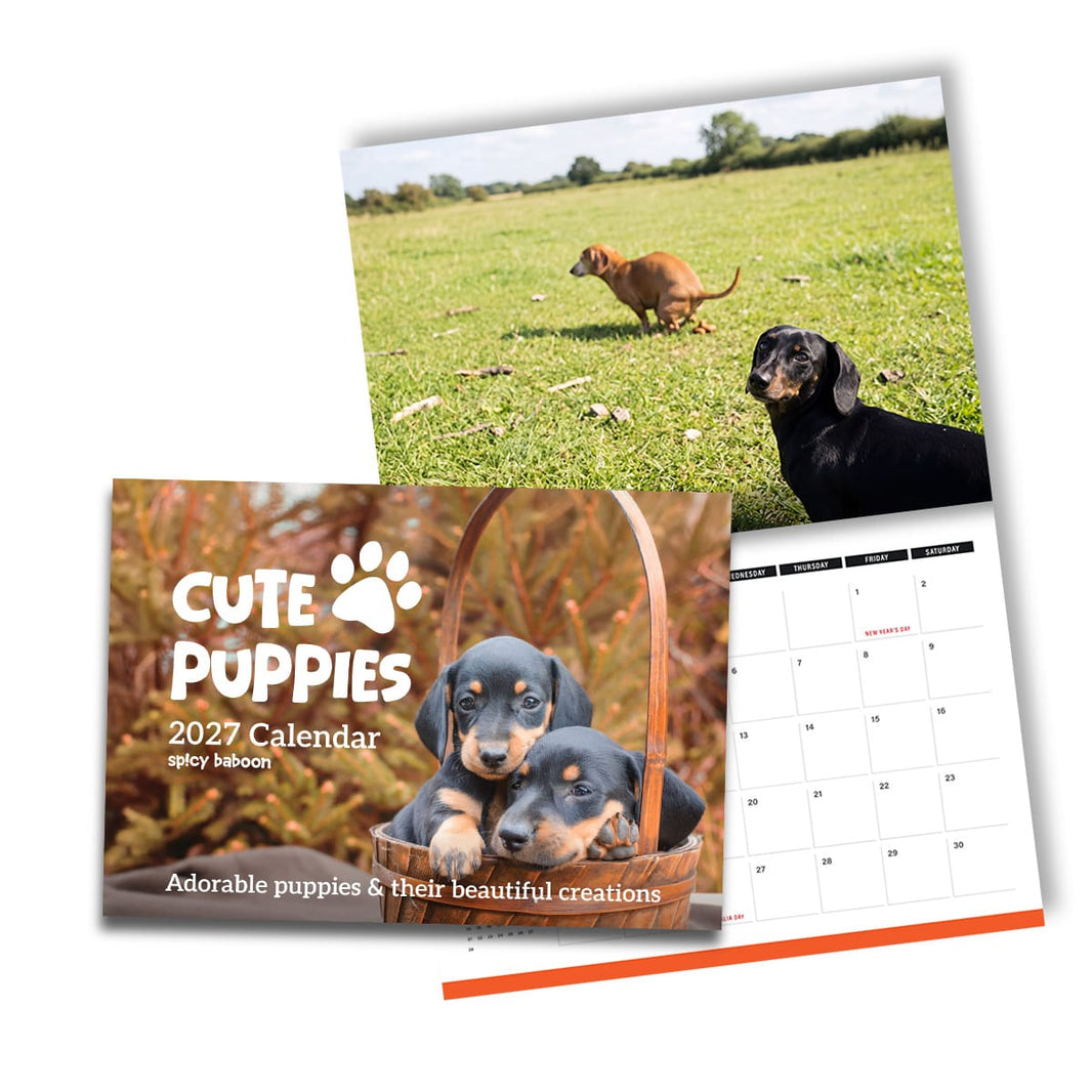 Cute Puppies Prank 🐶😈 - 2027 Calendar