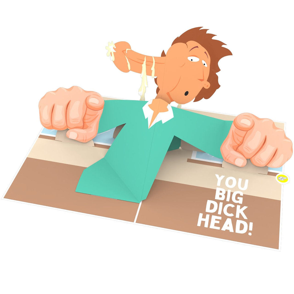 D*ck Head 🖕- 3D Inappropriate Greeting Card