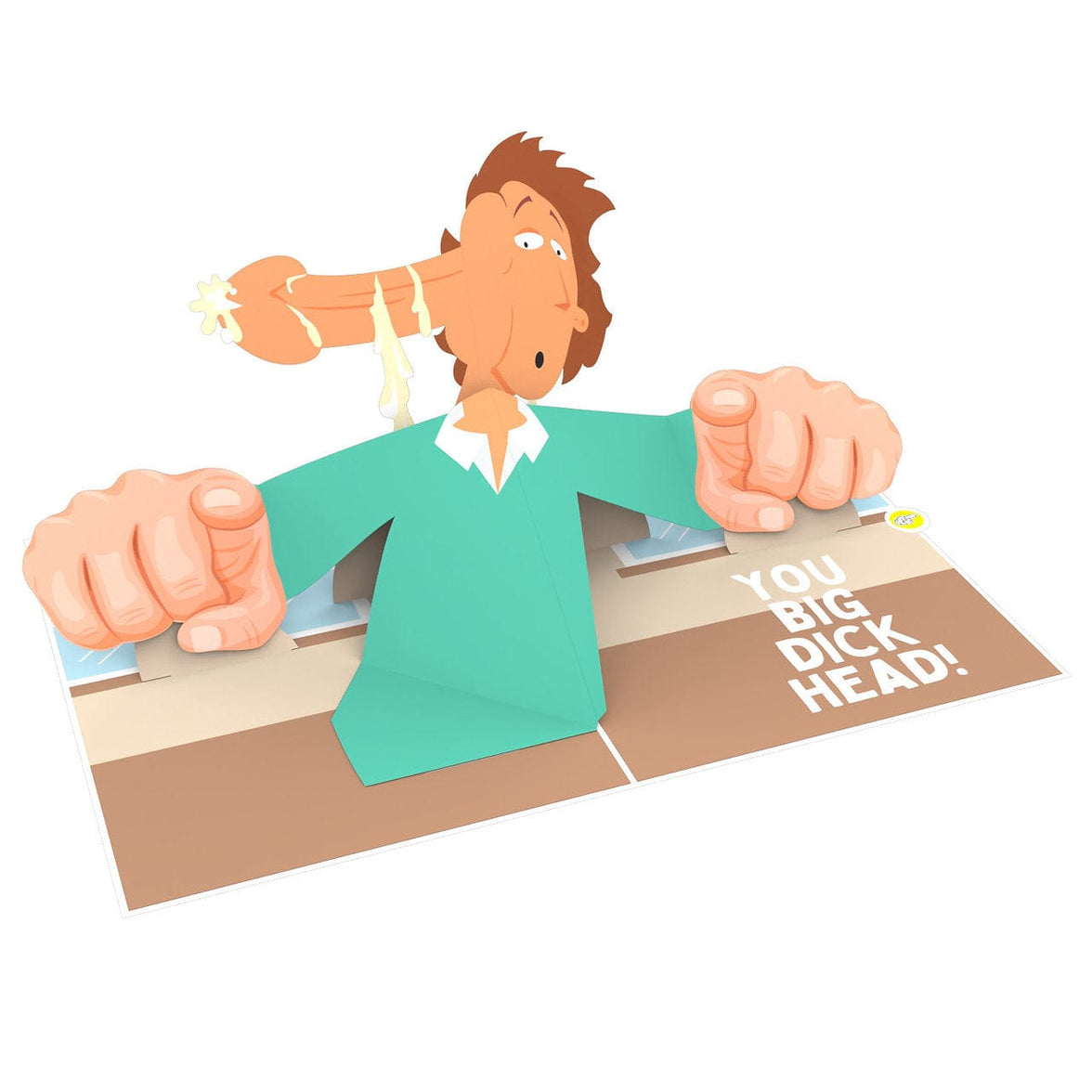 D*ck Head 🖕- 3D Inappropriate Greeting Card