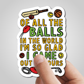 Dad's Balls 🏈⚽ - Sticker