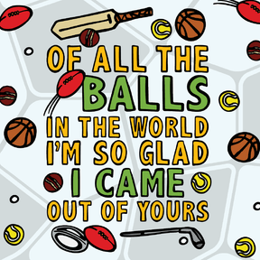 Dad's Balls 🏈⚽ - Stubby Holder