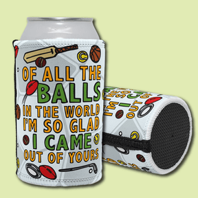 Dad's Balls 🏈⚽ - Stubby Holder