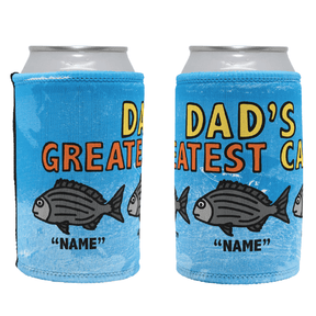 Dad's Greatest Catch 🎣- Personalised Stubby Holder