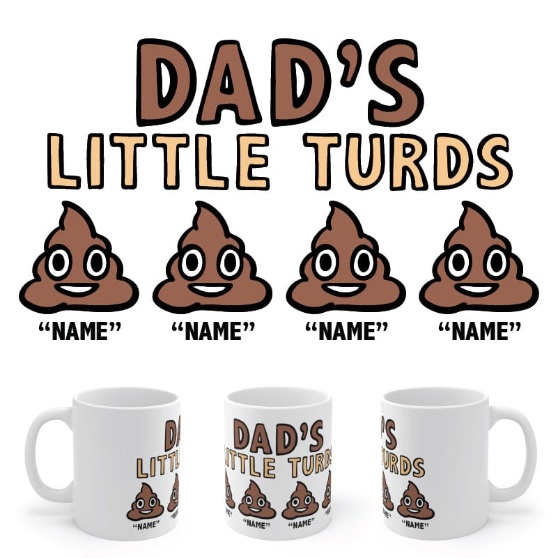 Dad's Little 💩's - Personalised Coffee Mug