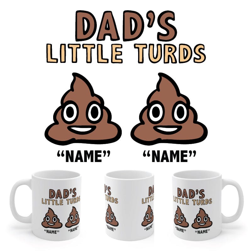Dad's Little 💩's - Personalised Coffee Mug