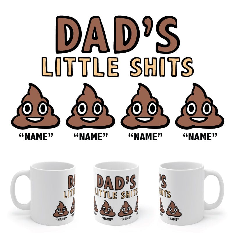 Dad's Little 💩's - Personalised Coffee Mug