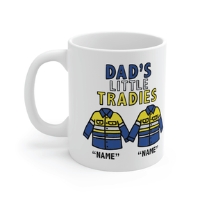 Dad's Little Tradies🚧 - Personalised Coffee Mug