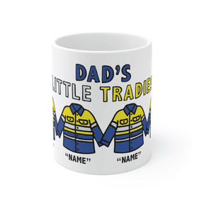 Dad's Little Tradies🚧 - Personalised Coffee Mug