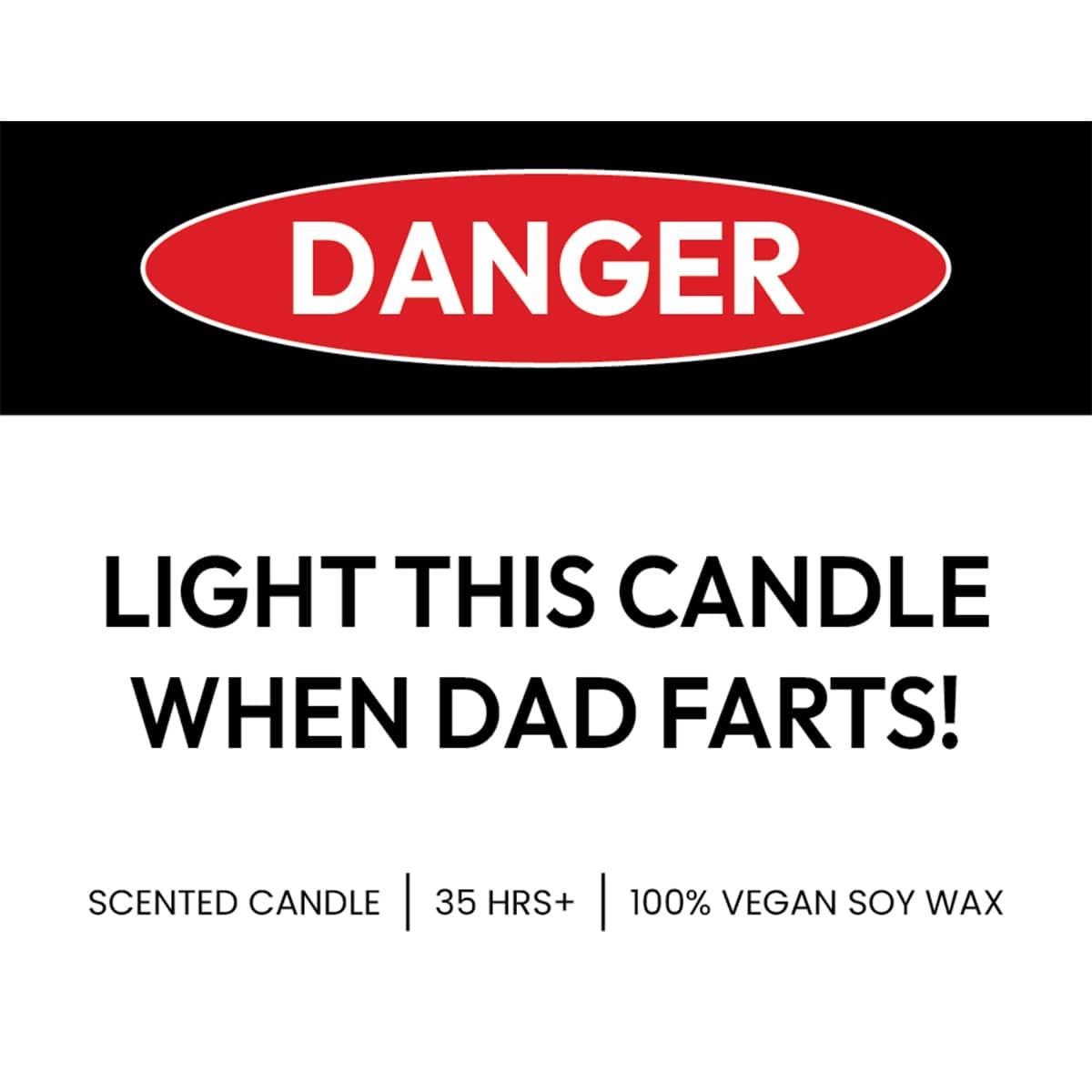 Danger when Dad farts💨❗- Fathers Day Scented Candle