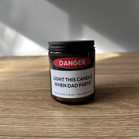 Danger when Dad farts💨❗- Fathers Day Scented Candle