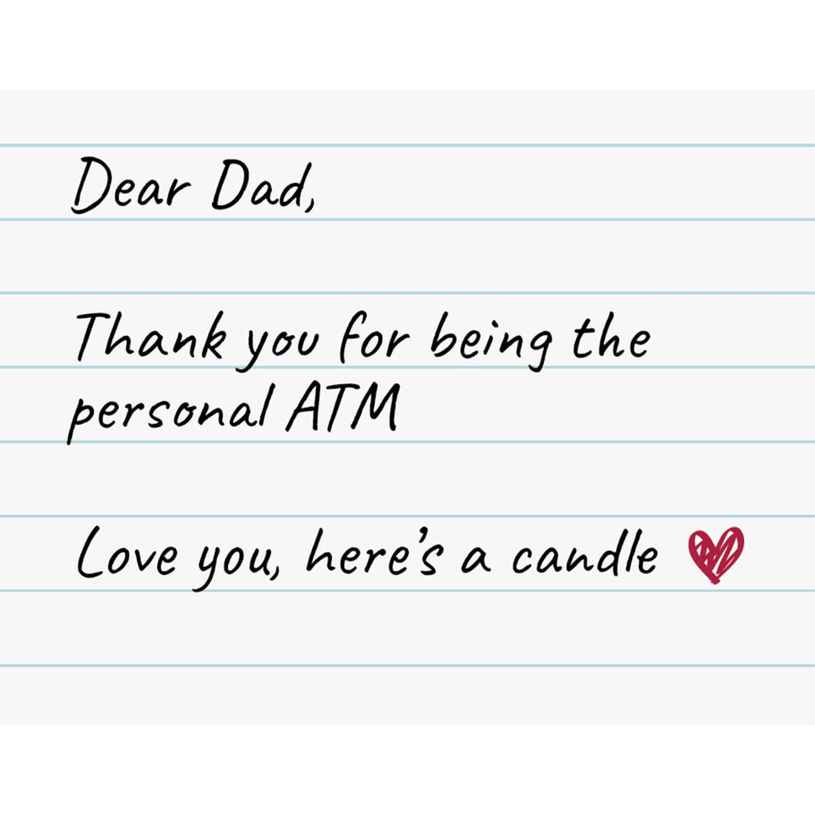 Dear Dad 💲🥰 - Fathers Day Scented Candle