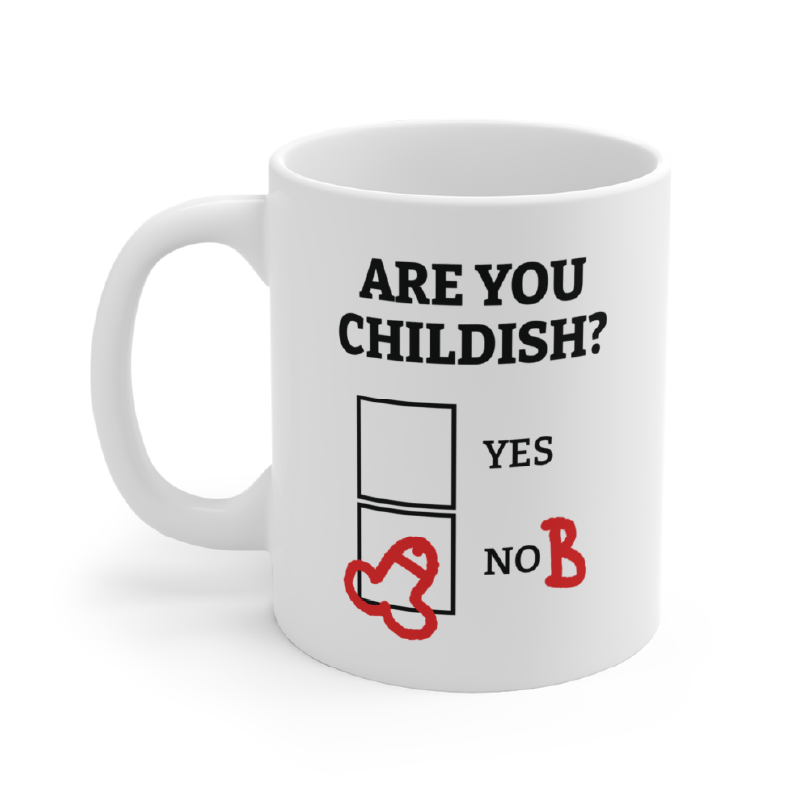 Definitely Not Childish 📋🖕 - Coffee Mug