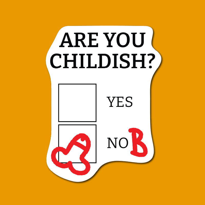 Definitely Not Childish 📋🖕 - Sticker