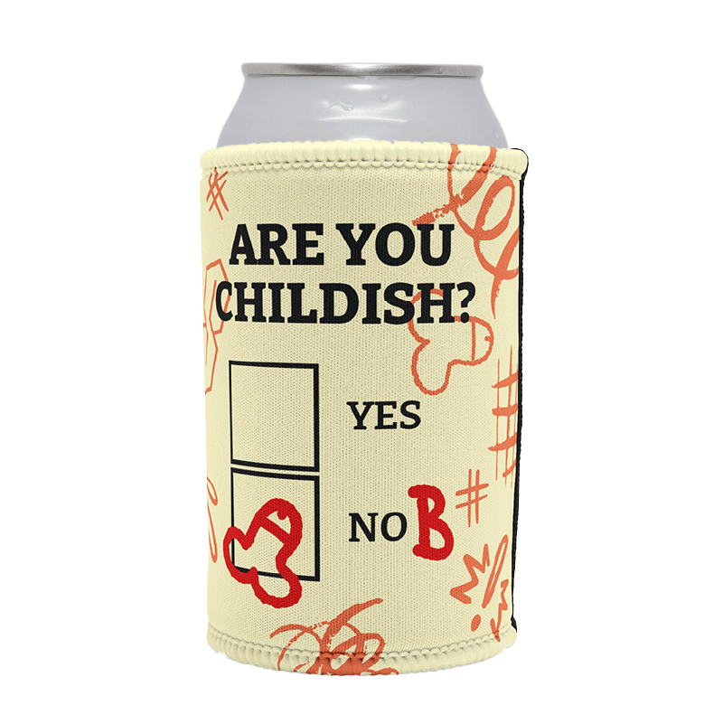 Definitely Not Childish 📋🖕 - Stubby Holder