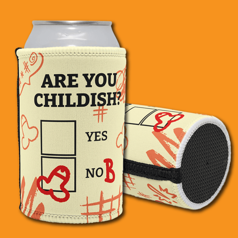 Definitely Not Childish 📋🖕 - Stubby Holder