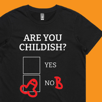 Definitely Not Childish 📋🖕 - Women's T Shirt