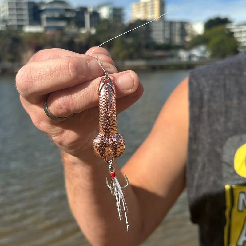 Dicky 🍆🎣 - Fishing Lure (Feathered Treble Hook)