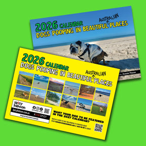 Dogs Pooping in Beautiful 'Australian' Places 💩🐶 - 2025 Calendar